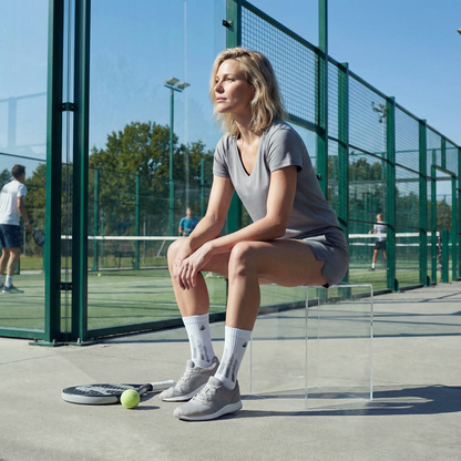 Padel Socks Crew White/Grey