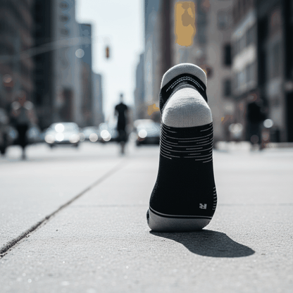 Running Socken Low Cut Schwarz/Grau