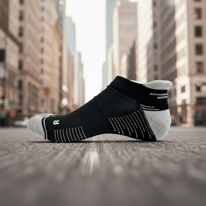 Running Socken Low Cut Schwarz/Grau