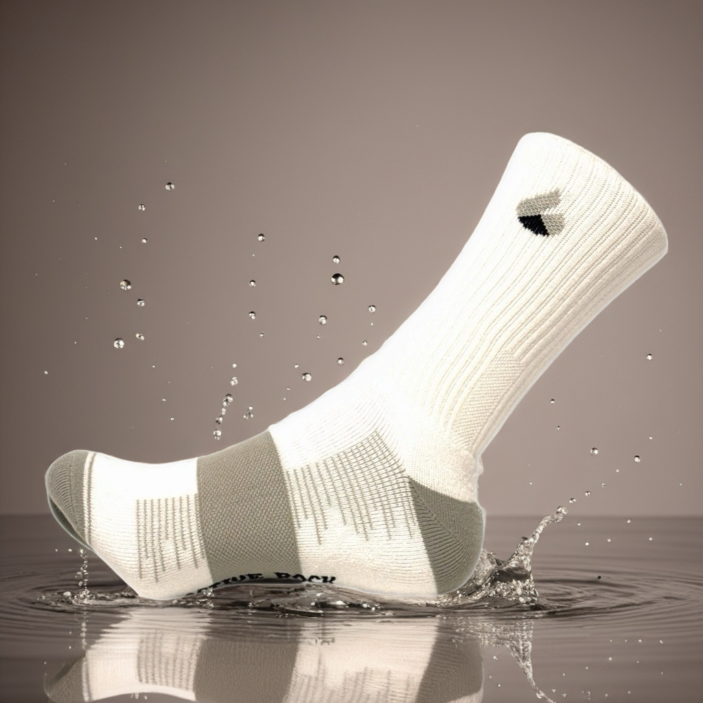 Chaussettes de Tennis Crew Lite Blanc/Gris