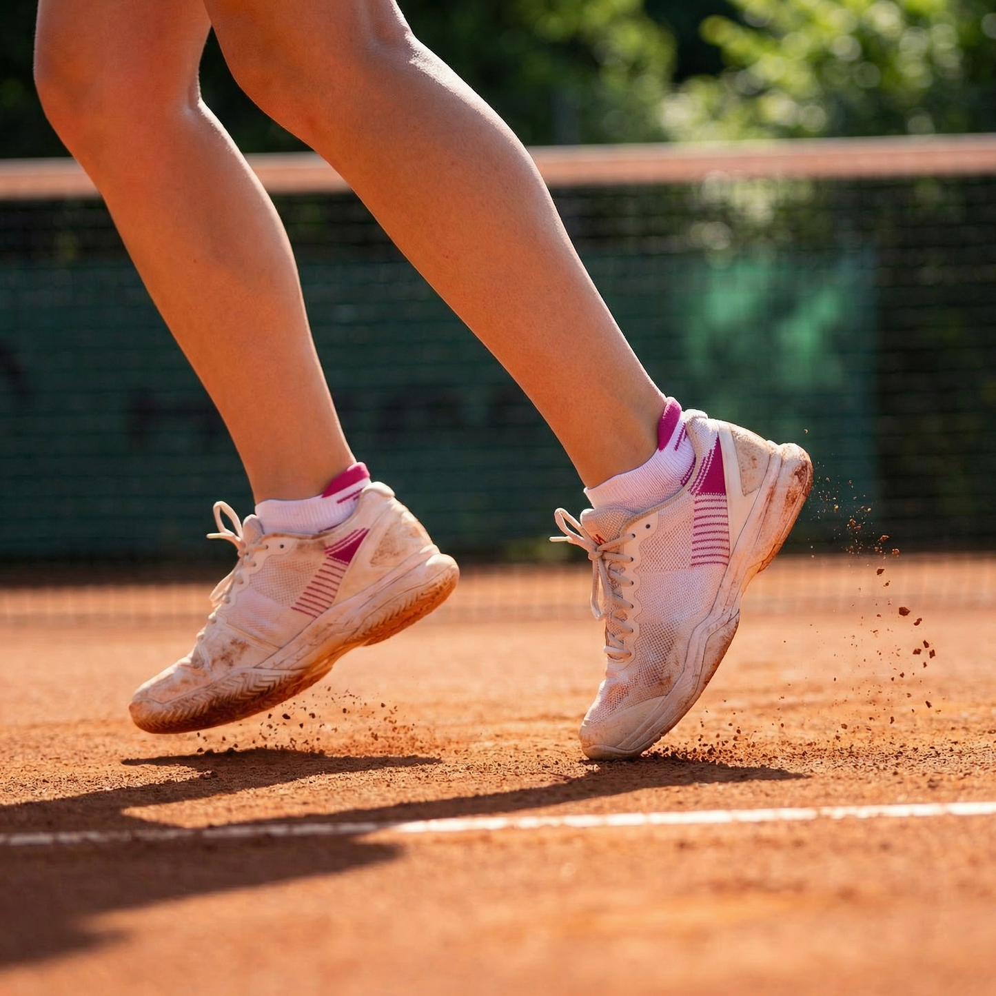 Tennis Socken Low Cut Lite Weiss/Rosa