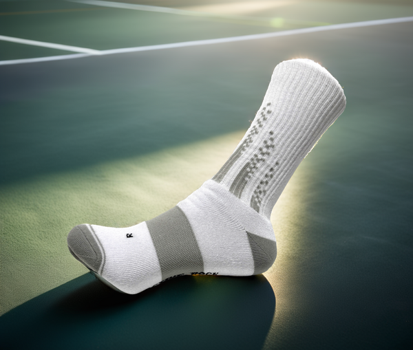 Chaussettes de Padel Crew Blanc/Gris